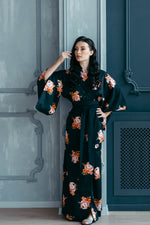 Traditional Japanese kimono for women, front view