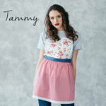 Tammy design apron for women with lace trim