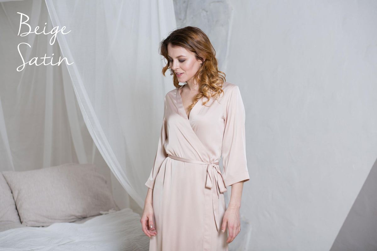 Close view of the semi matte satin fabric