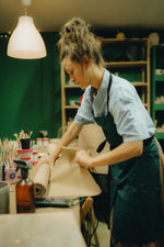 Split leg apron in six colours