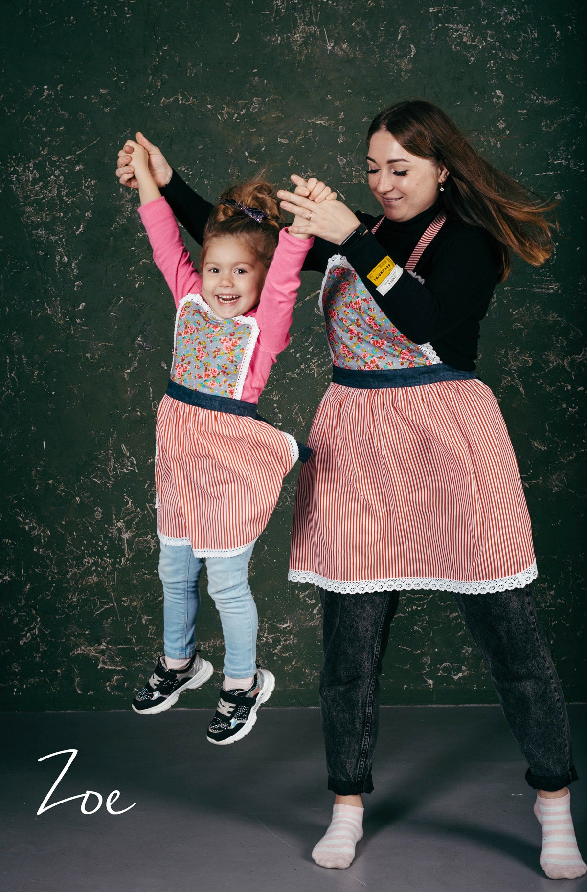 Zoe design lace apron for women