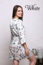 Long floral kimono, ladies dressing gown