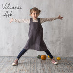 Linen apron colour swatches, antique rose range
