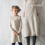 Linen smock kids, mother daughter matching set