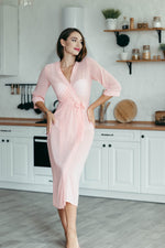 Lightweight sheer robe, beach cover-up style