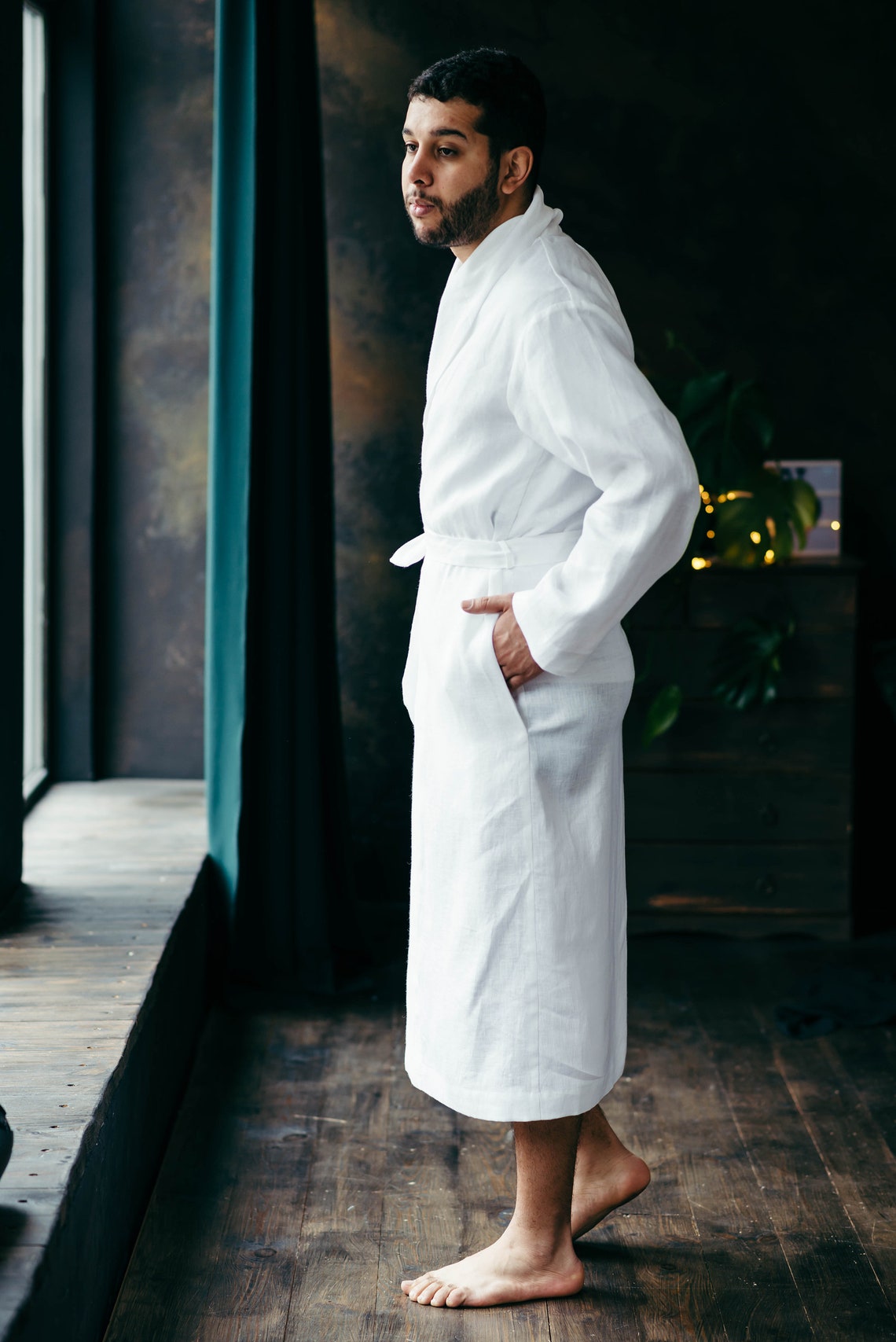 Men's Dressing Gown - Palm Beach | Woodstock Laundry EU